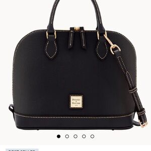 Dooney & Bourke Black Pebble Leather Dome Satchel NWT